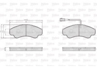 Brake Pad Set, disc brake 872919 Valeo