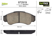 Brake Pad Set, disc brake 872919 Valeo