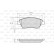 Brake Pad Set, disc brake 872930 Valeo