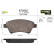 Brake Pad Set, disc brake 872930 Valeo, Thumbnail 2