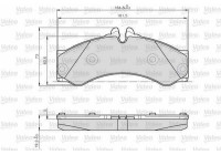 Brake Pad Set, disc brake 873153 Valeo