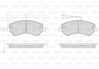 Brake Pad Set, disc brake 873466 Valeo