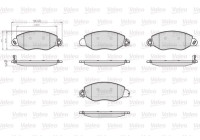 Brake Pad Set, disc brake 873577 Valeo