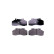 Brake pad set, disc brake 8DB 355 005-311 Hella