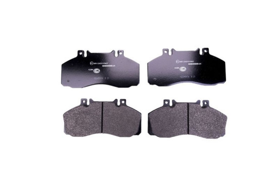 Brake pad set, disc brake 8DB 355 005-311 Hella
