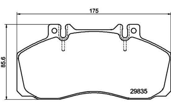 Brake pad set, disc brake 8DB 355 005-311 Hella, Image 4