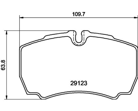 Brake Pad Set, disc brake 8DB 355 005-381 Hella, Image 4