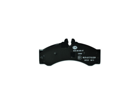 Brake Pad Set, disc brake 8DB 355 005-391 Hella, Image 2
