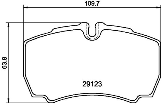Brake Pad Set, disc brake 8DB 355 005-421 Hella, Image 4