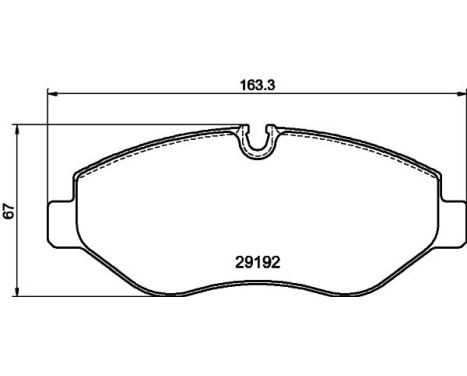 Brake Pad Set, disc brake 8DB 355 005-521 Hella, Image 4