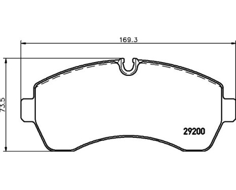 Brake Pad Set, disc brake 8DB 355 005-531 Hella, Image 4