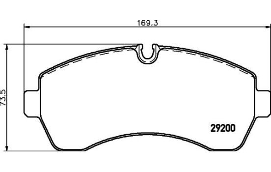 Brake Pad Set, disc brake 8DB 355 005-531 Hella, Image 4
