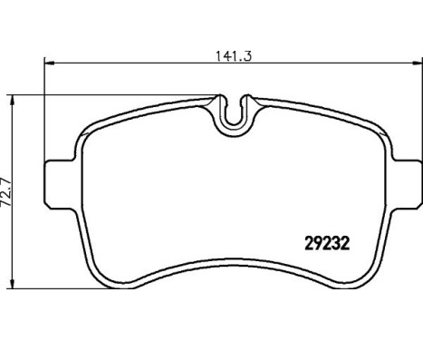 Brake Pad Set, disc brake 8DB 355 005-551 Hella, Image 2