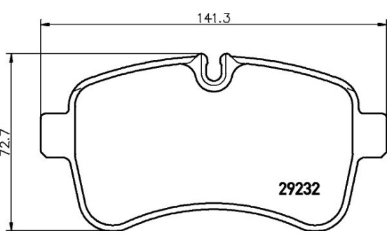 Brake Pad Set, disc brake 8DB 355 005-551 Hella, Image 2