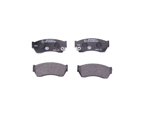 Brake Pad Set, disc brake 8DB 355 005-711 Hella