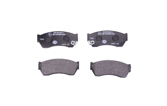 Brake Pad Set, disc brake 8DB 355 005-711 Hella