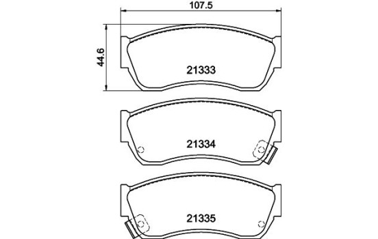 Brake Pad Set, disc brake 8DB 355 005-711 Hella, Image 4