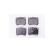 Brake Pad Set, disc brake 8DB 355 005-741 Hella