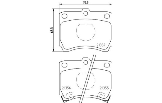 Brake Pad Set, disc brake 8DB 355 005-741 Hella, Image 4