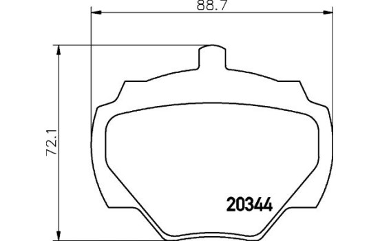 Brake Pad Set, disc brake 8DB 355 005-791 Hella, Image 4