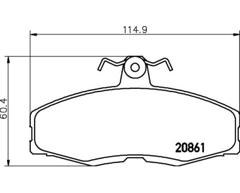 Brake Pad Set, disc brake 8DB 355 005-941 Hella, Image 4