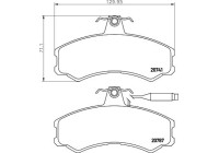 Brake Pad Set, disc brake 8DB 355 006-011 Hella