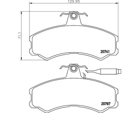 Brake Pad Set, disc brake 8DB 355 006-011 Hella, Image 4