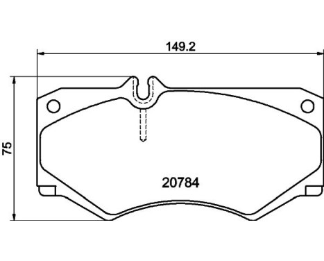 Brake Pad Set, disc brake 8DB 355 006-061 Hella, Image 4
