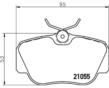 Brake Pad Set, disc brake 8DB 355 006-181 Hella, Image 4