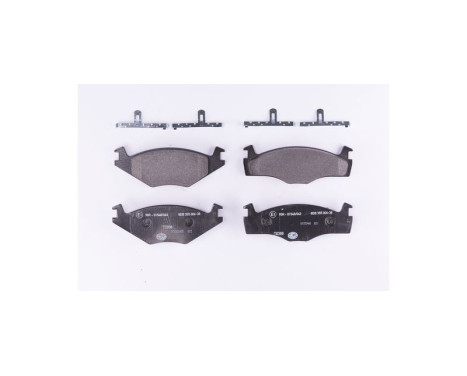 Brake Pad Set, disc brake 8DB 355 006-381 Hella