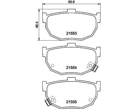 Brake Pad Set, disc brake 8DB 355 006-411 Hella, Image 4