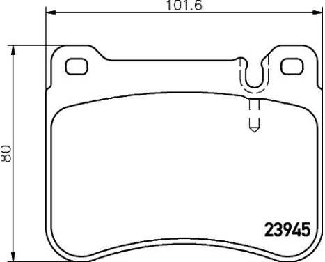 Brake Pad Set, disc brake 8DB 355 006-541 Hella, Image 4