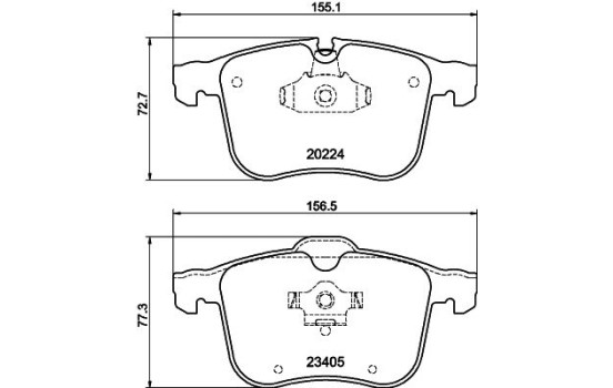 Brake Pad Set, disc brake 8DB 355 006-561 Hella, Image 4