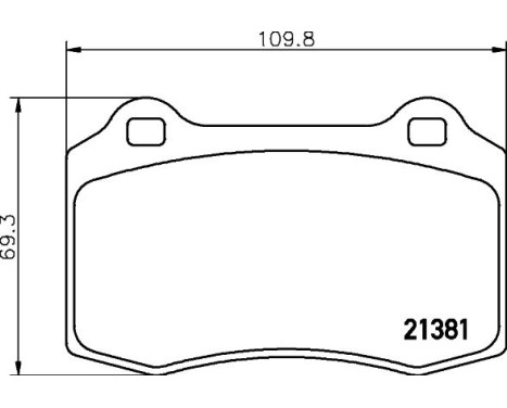 Brake Pad Set, disc brake 8DB 355 006-591 Hella, Image 4