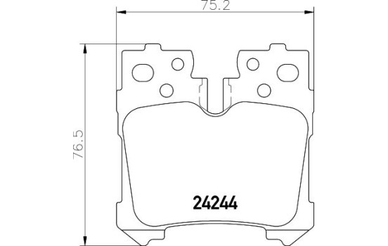 Brake Pad Set, disc brake 8DB 355 006-651 Hella, Image 4