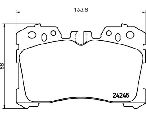 Brake Pad Set, disc brake 8DB 355 006-661 Hella, Image 4