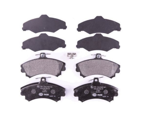 Brake Pad Set, disc brake 8DB 355 006-701 Hella