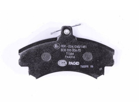 Brake Pad Set, disc brake 8DB 355 006-701 Hella, Image 2