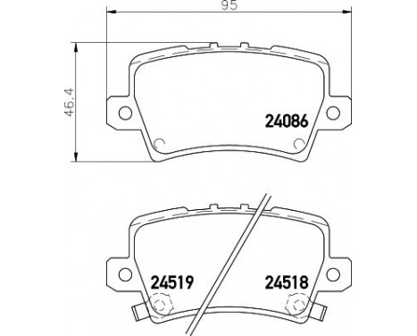 Brake Pad Set, disc brake 8DB 355 006-751 Hella Pagid GmbH