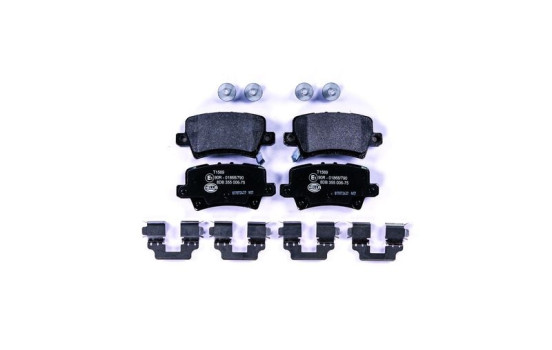 Brake Pad Set, disc brake 8DB 355 006-751 Hella