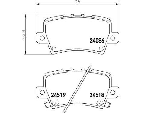 Brake Pad Set, disc brake 8DB 355 006-751 Hella, Image 4