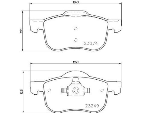 Brake Pad Set, disc brake 8DB 355 006-851 Hella, Image 4