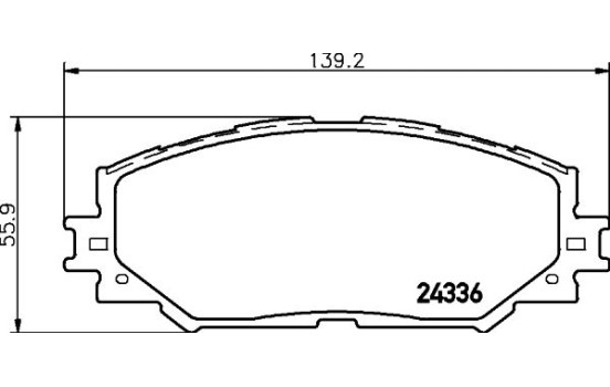 Brake pad set, disc brake 8DB 355 006-861 Hella, Image 4