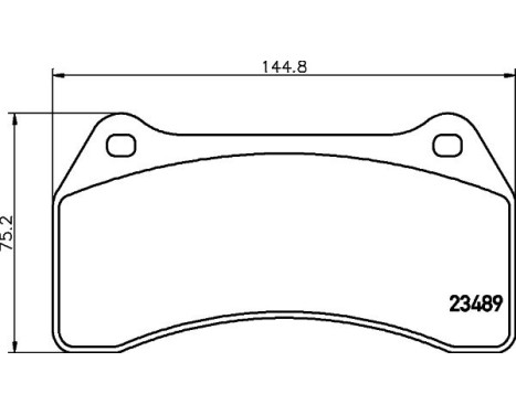 Brake Pad Set, disc brake 8DB 355 006-931 Hella, Image 4