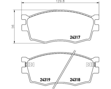 Brake Pad Set, disc brake 8DB 355 006-951 Hella, Image 4