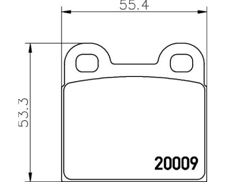 Brake Pad Set, disc brake 8DB 355 006-991 Hella, Image 4