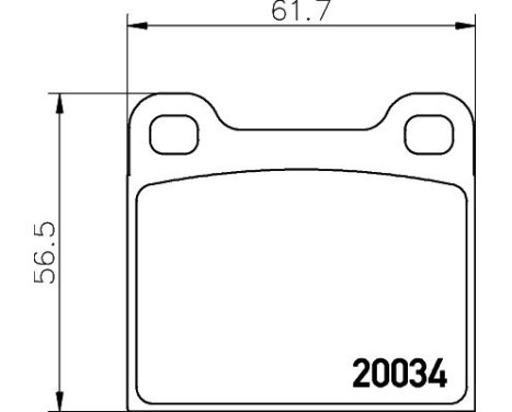 Brake Pad Set, disc brake 8DB 355 007-021 Hella, Image 4