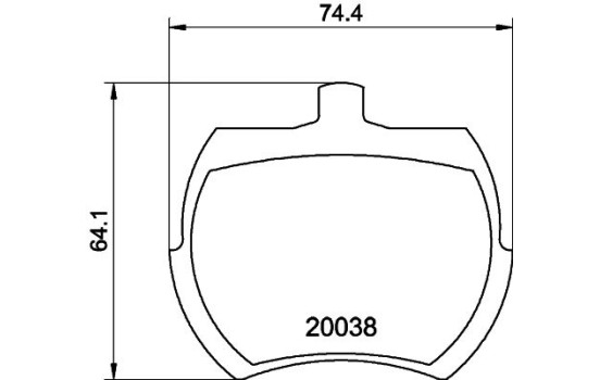 Brake Pad Set, disc brake 8DB 355 007-081 Hella, Image 4