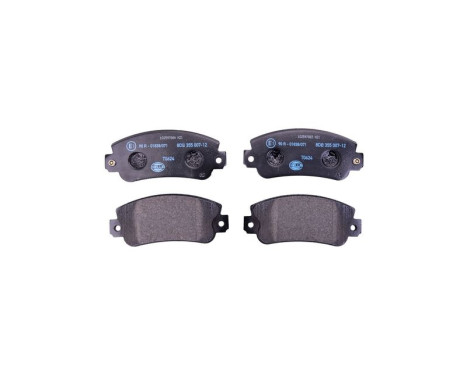 Brake Pad Set, disc brake 8DB 355 007-121 Hella