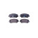 Brake Pad Set, disc brake 8DB 355 007-121 Hella